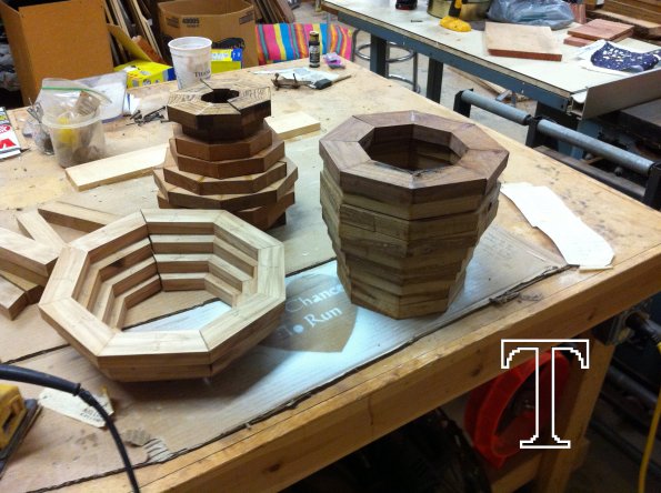 Segmented Rings Stacked in Bowl Shape